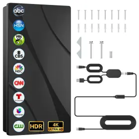 Jadeley 850063711944 2026 Amplified Outdoor Tv Antenna Long-range For Vhf/uhf Local Channels High-