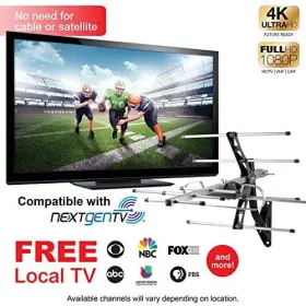 Jasco Products 030878650007 Outdoor Hd Digital Long Range Smart Tv Antenna Supports 4k 1080p Vhf #2