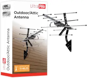 Jasco Products 744110383034 Ultrapro Outdoor Hd Digital Long Range Smart Tv Antenna Supports 4k 1080p