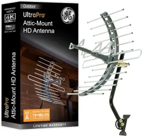 29884-pk1 Jasco Products Company Llc Ge Outdoor Hd Digital Tv Antenna Long Range Smart Supports 4k 1080p