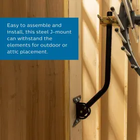 Sdw1220 Jasco Products Company Llc Philips Universal Adjustable Tv Antenna Mount Steel J-mount For Attic Outdoor R #2