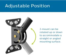 Sdw1220 Jasco Products Company Llc Philips Universal Adjustable Tv Antenna Mount Steel J-mount For Attic Outdoor R #3