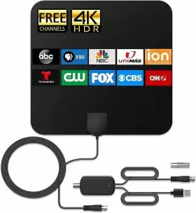 B0c2v6h364 Jeq 2023 Upgraded Tv Antenna 260 Miles Range Support 4k 1080p Amplified Hdtv Digi