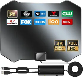 1600 Jm Nexlov 744759580221 Miles Tv Antenna For Smart Indoor 2025 Local Channels