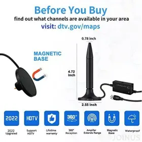 Joinus 752859030669 Tv Antenna For Smart 2024 Newest Clear 4k Hd Digital Indoor 30 #3
