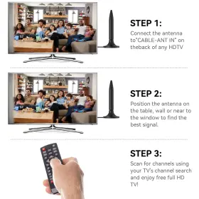 Joinus 768561536887 Tv Antenna 2024 Newest Hd Digital Indoor Outdoor Long Range With #3