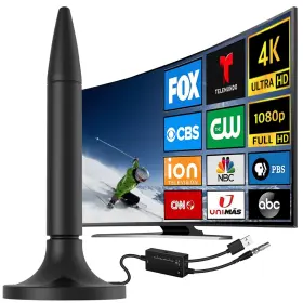 Joinus 768561536887 Tv Antenna 2024 Newest Hd Digital Indoor Outdoor Long Range With