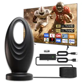 Joyfulpaws 762833989319 2025 Tv Antenna For Smart And Old 2200 Miles Range Hd Digital Ante