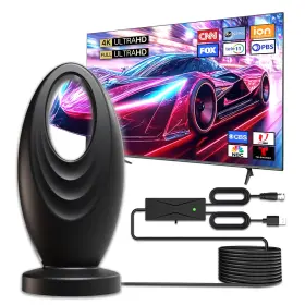 Joyfulpaws 774501557379 2025 Tv Antenna For Smart And Old 2200 Miles Range Hd Digital Ante