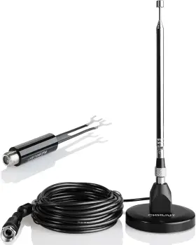 Kai Han Technology Co. Ltd 705353916601 Fm Antenna For Stereo Receiver Magnetic Base 16ft Coaxial Cable Retractable