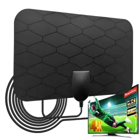Kangyue 031088887647 Tv Antenna For Local Channels Support 360 Reception 4k 1080p Portable Antenn
