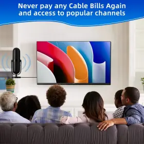 Keidns 706926403351 2024 Upgraded Tv Antenna Indoor With 650 Miles Coverage Range Supports 2k 4k #3