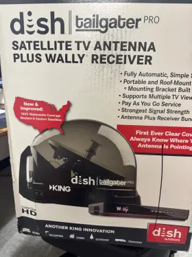Dtp4950 King Premium Portable Satellite Tv Antenna Bundle With Wally