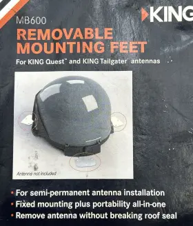 Mb600 King Tailgater And Quest Removable Roof Mount - Satellite Tv Antenna #2