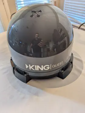 Vq4100-bo King Quest Satellite Dish Antenna - Black. Direct Tv