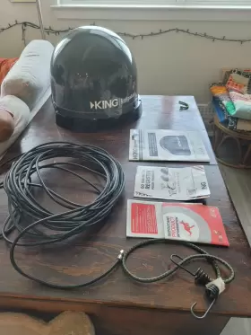 Vq4100 King Quest Portable Satellite Tv Antenna / No Remote