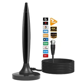 Kkyyiidd 792105355818 Tv Antenna For Smart Indoor Digital Atsc 3.0 Long Range 360 Re