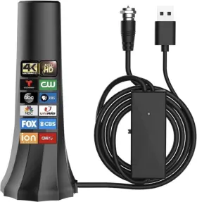 Klomier 445033533577 Tv Antenna For Smart Without Cable With 560 Miles Coverage Ra