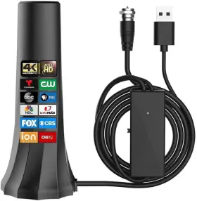 Klomier 705353197741 Tv Antenna For Smart Without Cable With 560 Miles Coverage Range Amplified S