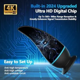 Klomier 721545700315 Tv Antenna Hd Digital 560 Miles Range Reception With Signal Boos #2