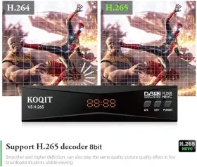 Dvb-s2 Koqit 601308469232 V5h H.265 Free To Air Fta Satellite Receiver Tv Decoder Hdmi #2