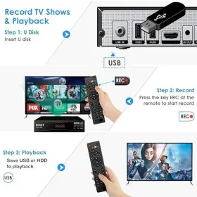 Dvb-s2 Koqit 601308469232 V5h H.265 Free To Air Fta Satellite Receiver Tv Decoder Hdmi #3