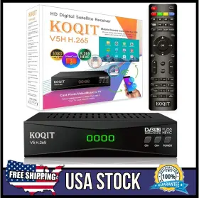 Dvb-s2 Koqit 601308469232 V5h H.265 Free To Air Fta Satellite Receiver Tv Decoder Hdmi