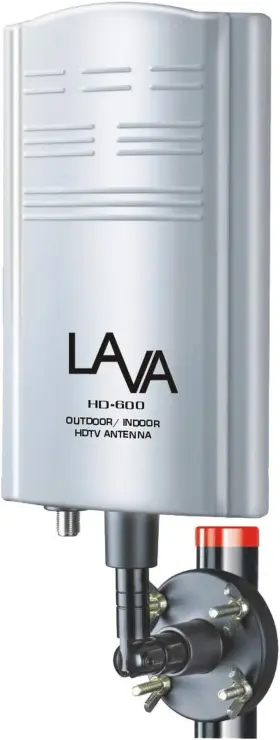 Lava Electroics Inc 313104160151 Outdoor Tv Antenna Support 4k 1080p Digital Hdtv Vhf Uhf Freeview With Amp