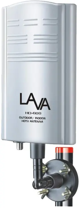 Lava Electroics Inc 711181136142 Outdoor Tv Antenna Support 4k 1080p Digital Hdtv Vhf Uhf Freeview With Amp