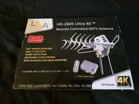 Hd-2605 Lava Hd2605 Outdoor Tv Antenna Ultra 4k Remote Controlled