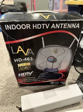 Hd-463 Lava Original Indoor Hdtv Antenna Full Hd 1080 Built-in Amplifier