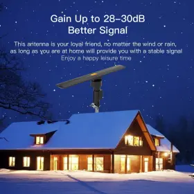 Ta-10000 Leadzm 990 Miles Amplified Outdoor Antenna Digital Hd Tv 20 3db Uhf/vhf/fm 350 #3