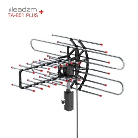 Ta-851 Leadzm Electric 480 Miles Outdoor Tv Antenna Amplified Hdtv 1080p V/uhf 360 Remote New