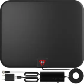 Loeiusar 850027296517 2023 Gesobyte Amplified Hd Digital Tv Antenna Long 250 Miles Range Support 4k