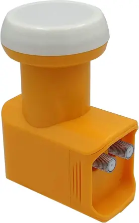Ukhtsr360201 Lotus Power Dual Output Ku Band Lnb High Gain Universal Twin Hd Yellow