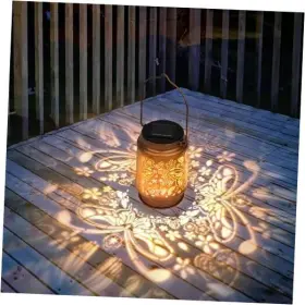 Yf-sl-17 Lumsoloire Solar Lanterns Outdoor Waterproof Butterfly Decorations Garden Decor
