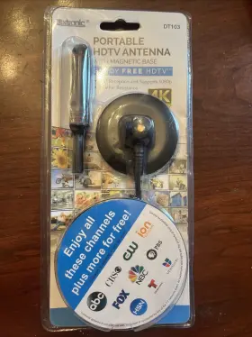 Dt103 Luxtronic New Portable Hdtv Antenna With Magnetic Base