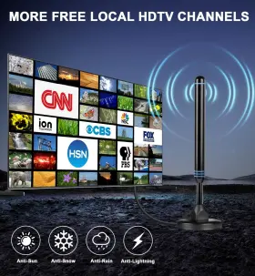 Lyrwihn 717813703829 Tv Antenna Indoor For Smart Local Channels Digital Antenn #3
