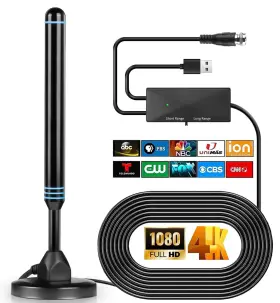Lyrwihn 717813703829 Tv Antenna Indoor For Smart Local Channels Digital Antenn