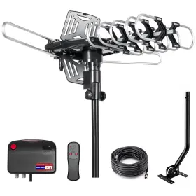 Matis 717018033417 2026 Tv Antenna Outdoor For Smart And Older Tvs 2 Outputs 200miles