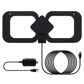 Matis 769591588471 Hdtv Antenna - Amplified Hd Digital Indoor Tv 200 Miles Range.support