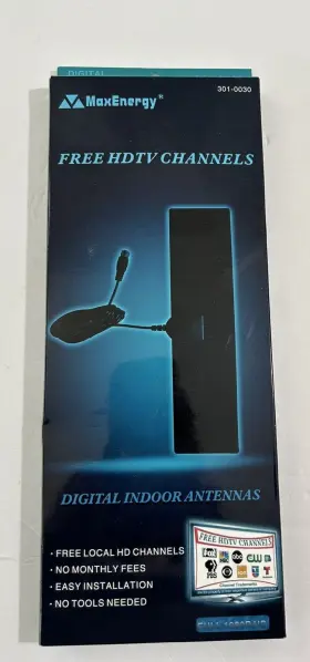 301-0030 Maxenergy Digital Indoor Hdtv Antenna Free Local Hd Channels