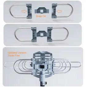 Mcduory 799460027398 Amplified Digital Outdoor Hdtv Antenna 150 Miles Long Range - 360 Degree Rota #3