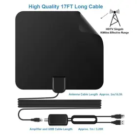 Megafeis 681413121683 Tv Antenna Amplified Digital Hdtv With Free 4k 1080p Hd Vhf Uhf Loc #3