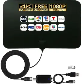 Merryan 059718935475 4k Hd Tv Antenna - Amplified Digital Indoor For Local Channels 3