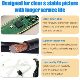 Merryan 059718935611 Indoor Tv Antenna For Local Channels- 4k Hd Amplified Digital Hdtv Wi #3