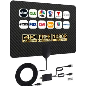 Merryan 059718935727 Tv Antenna Indoor For Local Channels - 4k Hd Amplified Digital Hdtv W
