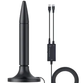 Mexonga 735209908016 Amplified Hd Digital Tv Antenna 300 Miles Long Range Reception Indoor Hdtv A