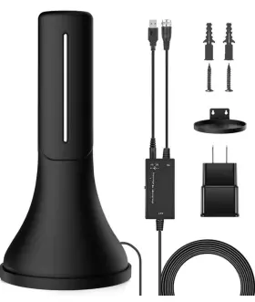 Mexonga 738634221958 Amplified Hd Digital Tv Antenna 300 Miles Long Range Reception Indoor Hdtv A
