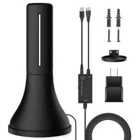 Mexonga 798808279895 Amplified Hd Digital Tv Antenna 300 Miles Long Range Reception Indoor Hdtv A
